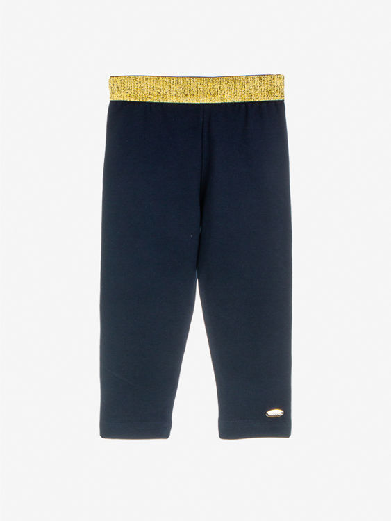 Picture of C2519- GIRLS THERMAL WINTER LEGGINGS WITH GOLD/SIL WAISTBAND